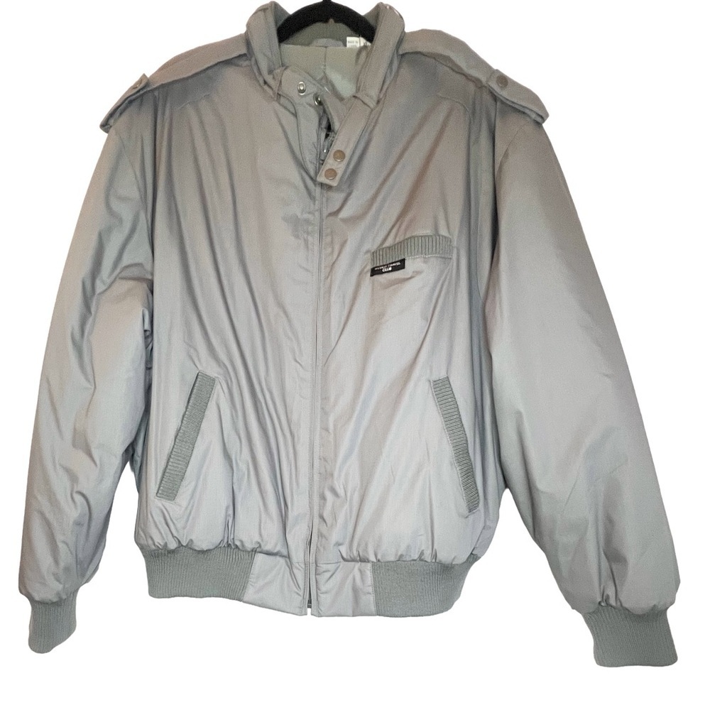 World Travel Club Vintage Men's Classic Gray Puff Jacket
